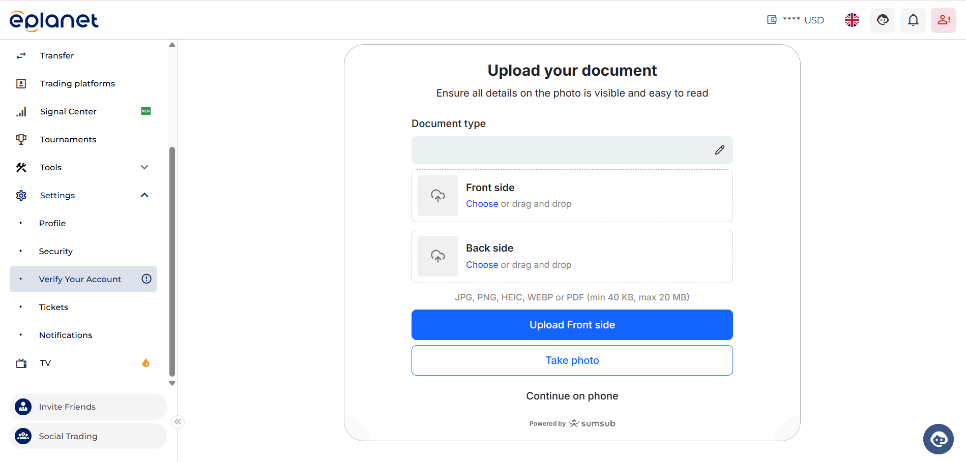 Identity Verification at ePlanet Brokers 6.png Identity Verification at ePlanet Brokers