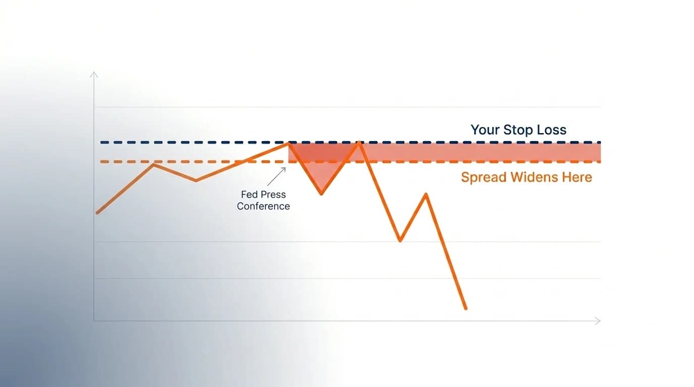 forex-spread-during-news.webp During news events, forex spreads will be wider.