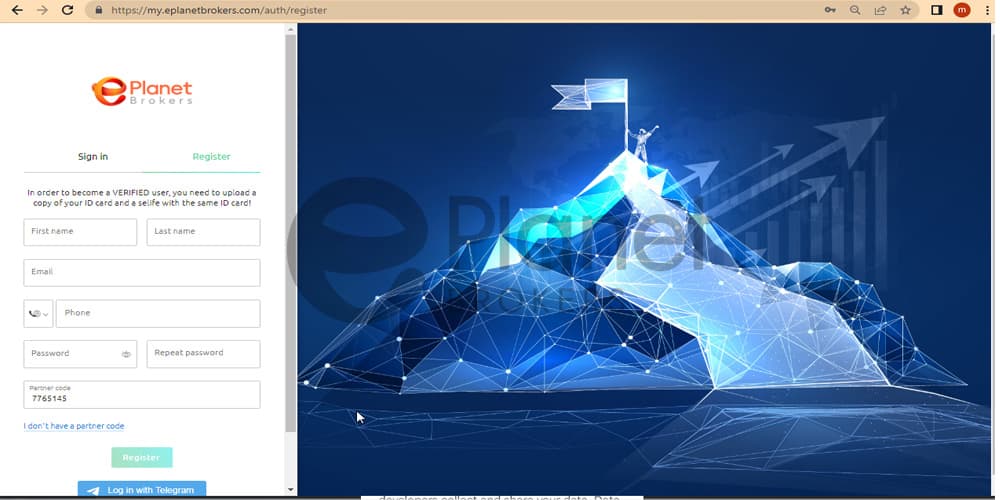 Creating a trading account in Metatrader 5