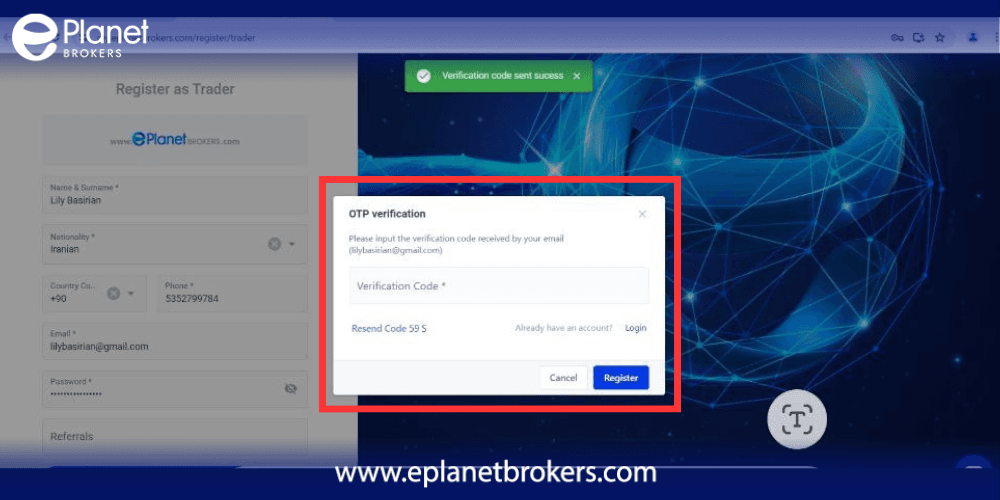 How to Register for an Account at ePlanet Brokers