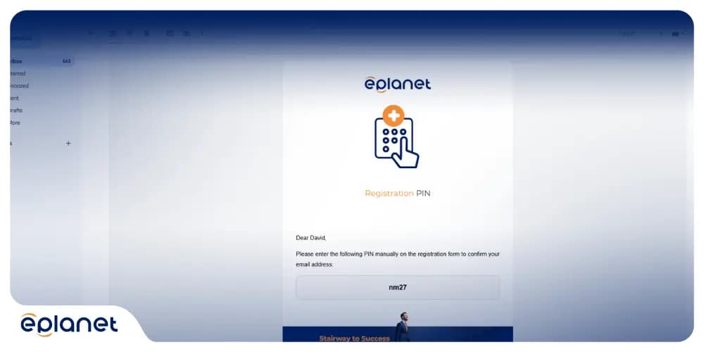 Email verification is the third step of registration
